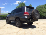 Toyota Land Cruiser 200 Rear bumper with tire carrier.